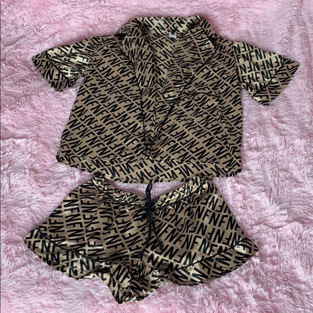 Fashion Nova Pajama Short Set